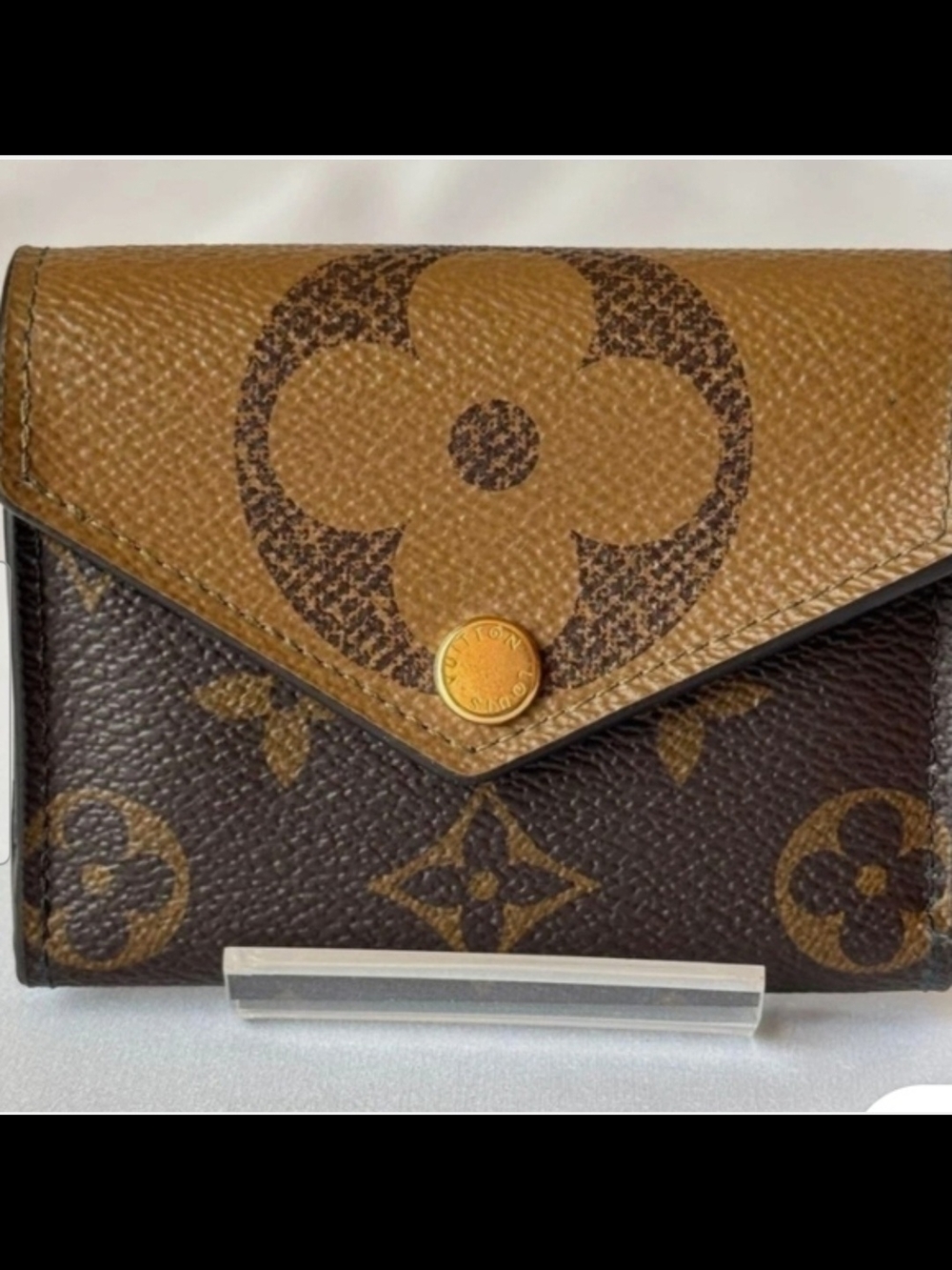 Louis Vuitton Monogram Small Envelope Wallet in Brown and Tan